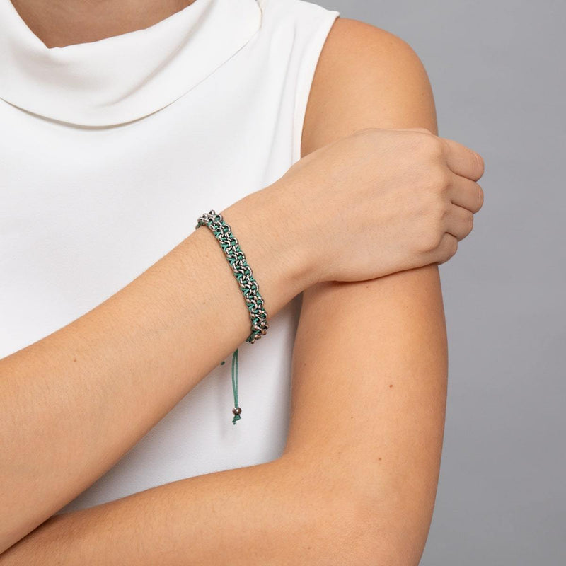 Kismet Links | Pantone Bracelet | Silver | Atlantis