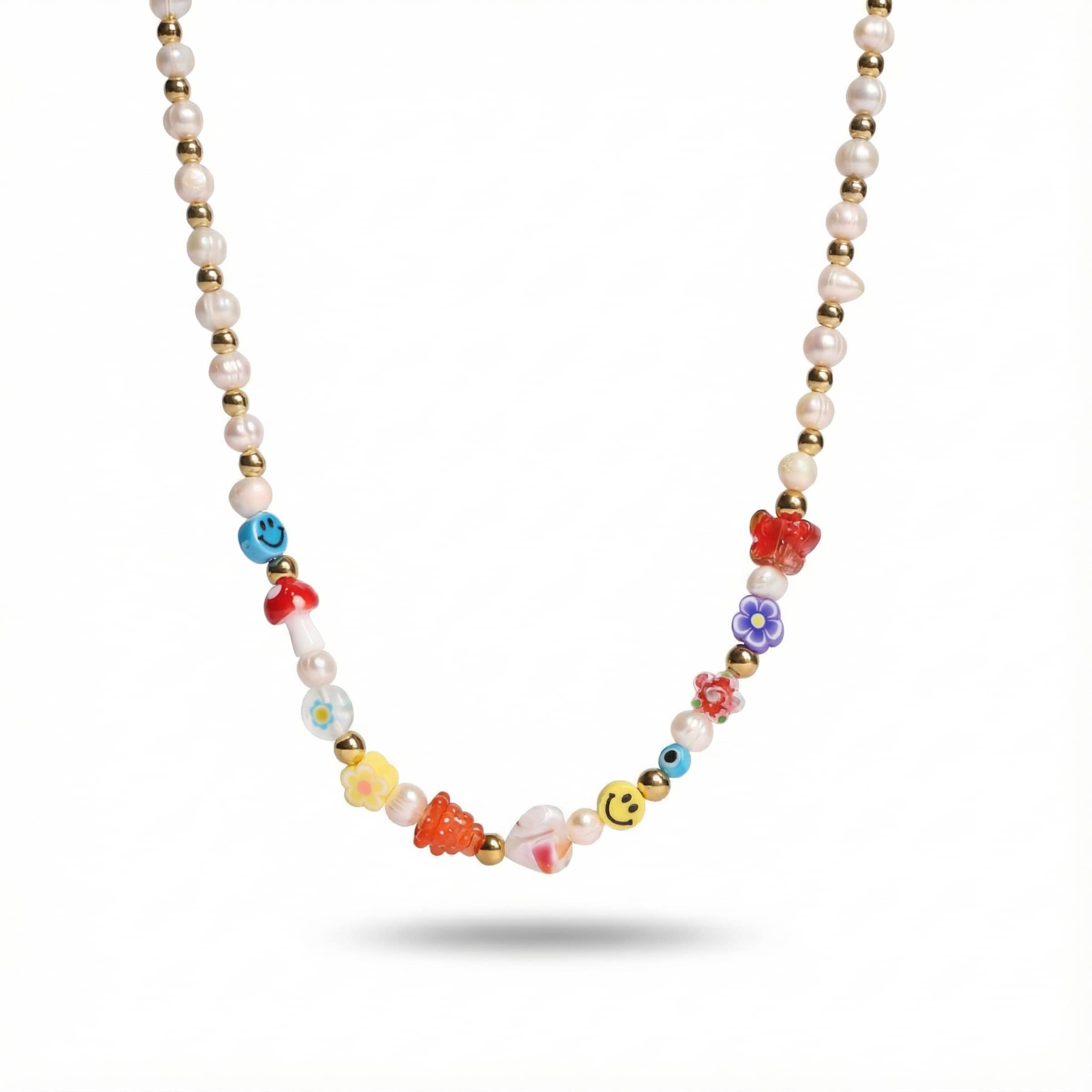 Rainbows & Pearls | Beautiful Chaos Necklace x 18k Gold