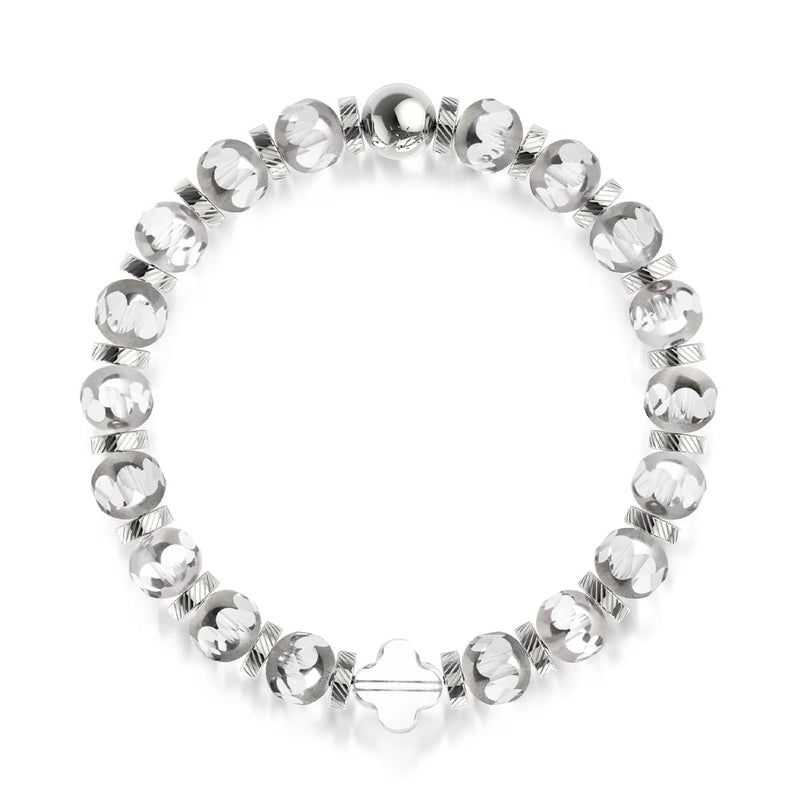 Silver | Chrome Clover Bracelet
