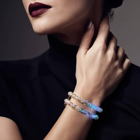 Crystal Bloom | Firefly Glass Diamonds Skull Bracelet