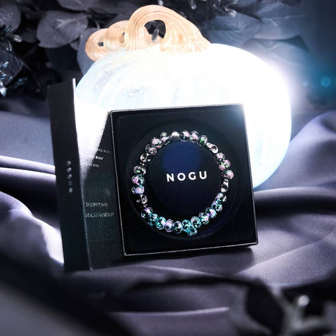 Midnight Blossom | Firefly Glass Diamonds Skull Bracelet
