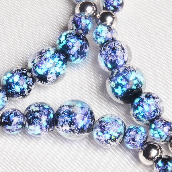 Blueberry Potion Firework Glass Cascade Bracelet