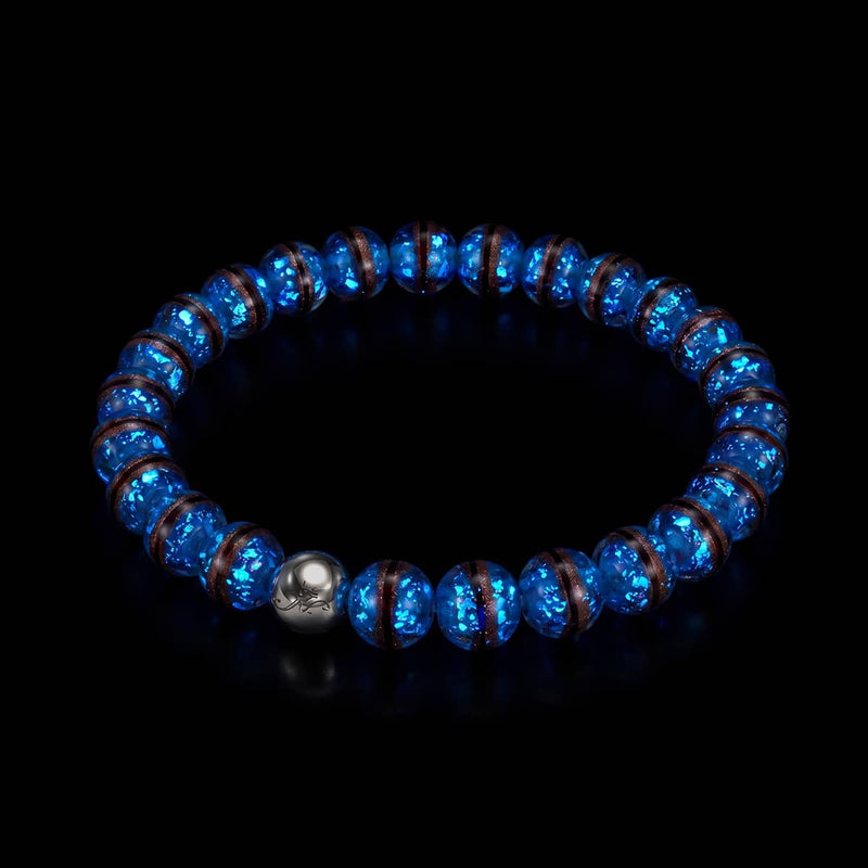 Caspian Blue | Tiger Glass Bracelet