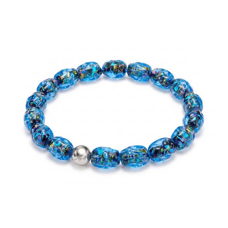 Topaz Potion | Firework Glass Micro Pebble Bracelet