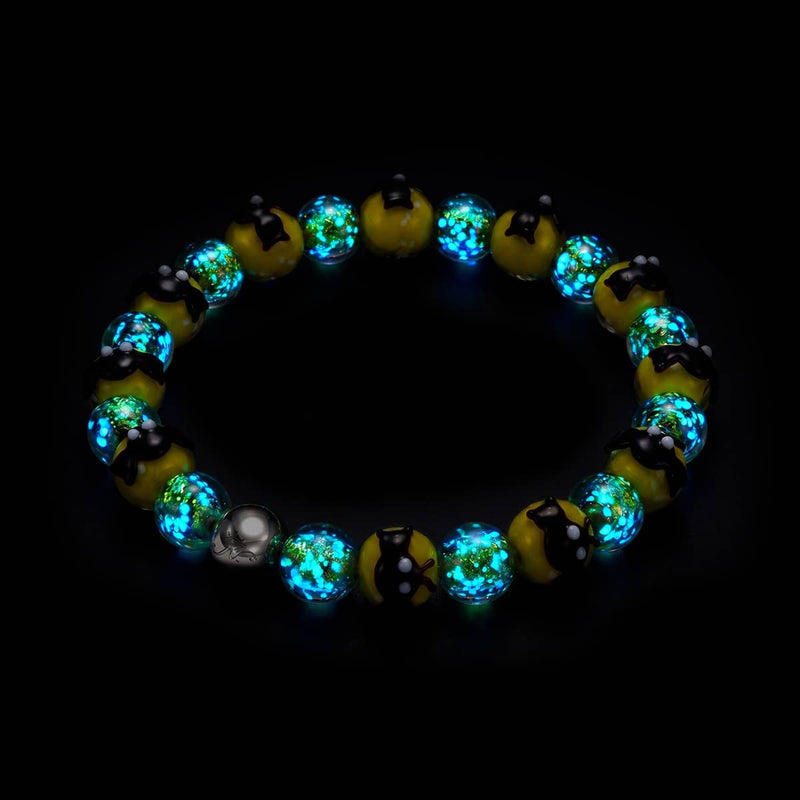 Midnight Flight | Firework Glass Bat Bracelet