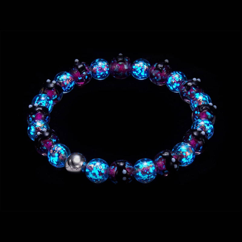 Violet Vesper | Firefly Glass Bat Bracelet