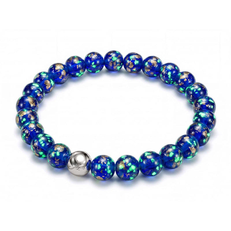 Sapphire | .925 Sterling Silver | Firefly Glass Bracelet