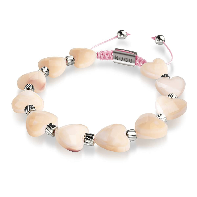 Rosé Heartstring | Crystal Macrame Bracelet