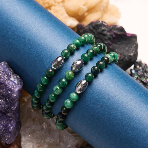 AAA Green Lepidolite | .925 Sterling Silver | Gemstone Bracelet