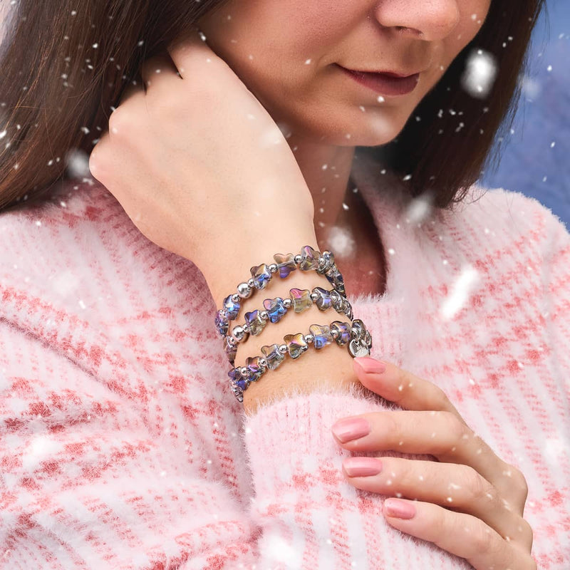 Unicorn Blue | Silver | Butterfly Bracelet
