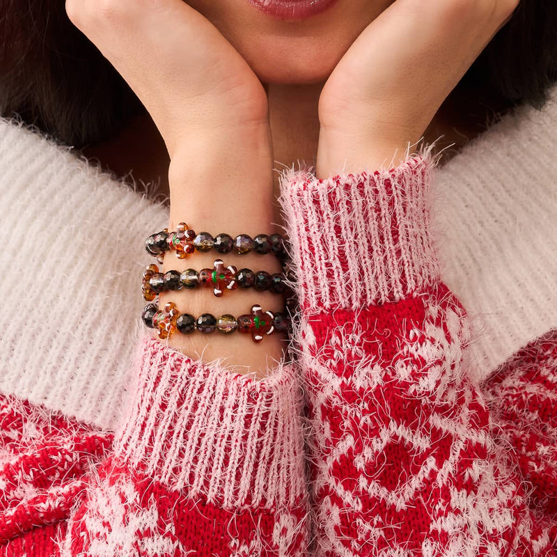 Hazelnut Gingerbread | Silver | Chocolate Prisma Bracelet