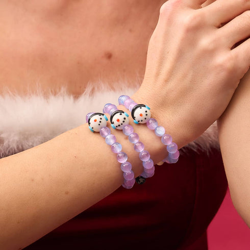 Jack Frost | Silver | Purple Selenite Bracelet