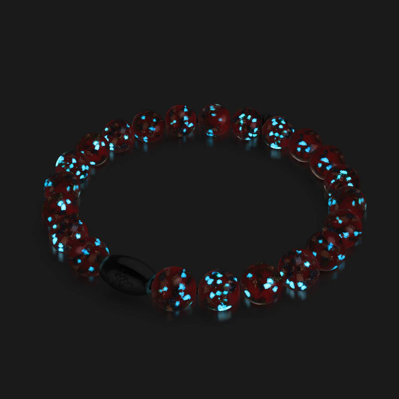 Aurora Flame | .925 Sterling Silver | Firefly Glass Bracelet
