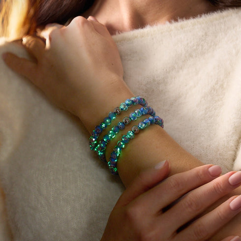 Hyacinth | Firefly Glass Diamonds Bracelet