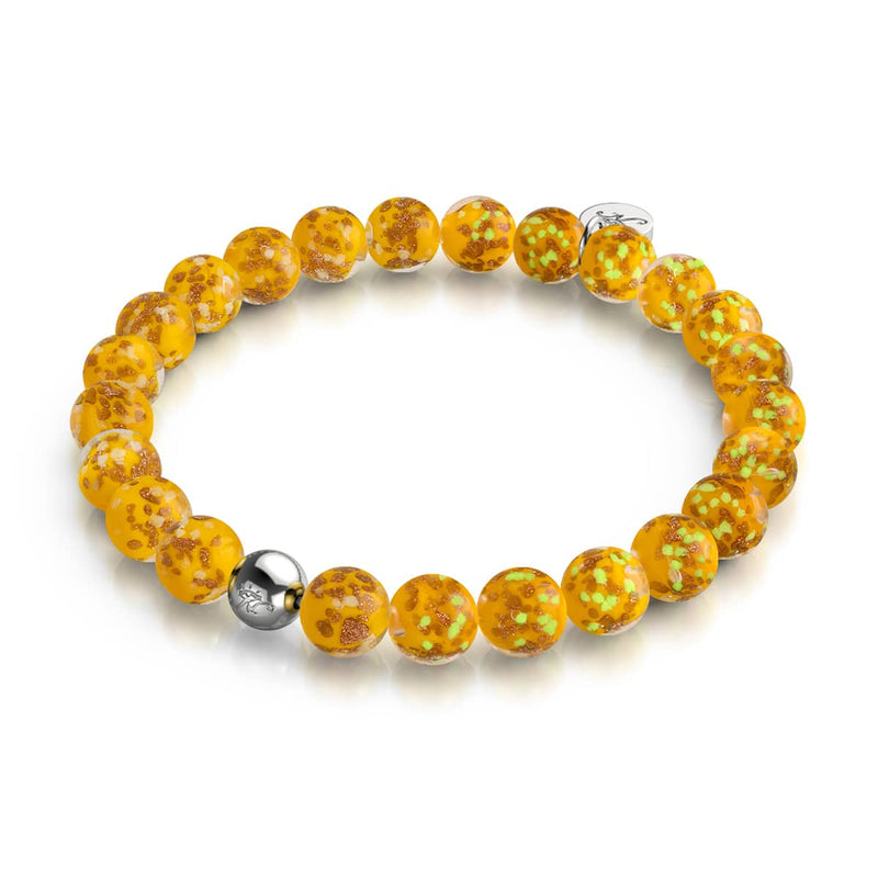 Mango | .925 Sterling Silver | Firefly Glass Bracelet