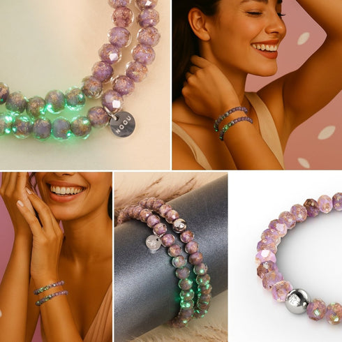 Periwinkle | Firefly Glass Diamonds Bracelet
