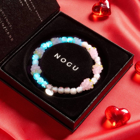 Polka Dot Pink | .925 Sterling Silver | Firefly Glass Berry Bracelet