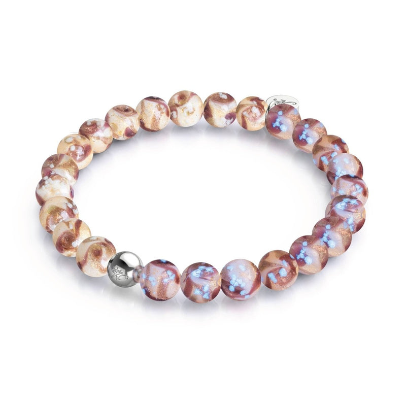 Velvet Plum | Purple Caramel | Firefly Glass Swirl Bracelet