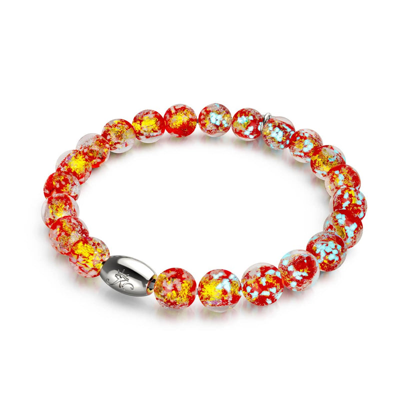 In Love | .925 Sterling Silver | Firework Glass Bracelet