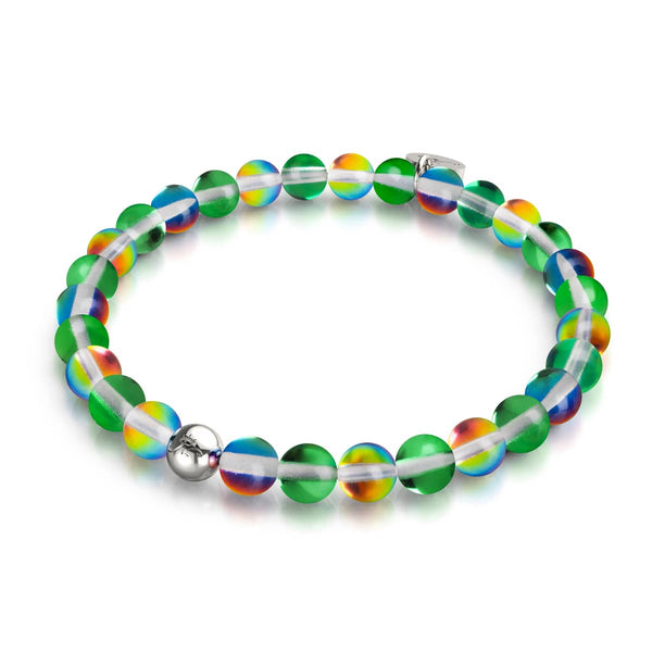 Mistletoe | Silver | Galaxy Glass Bead Bracelet – NOGU United States