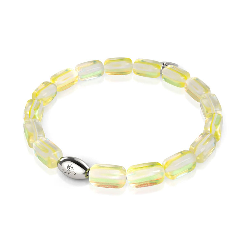 Sunburst | .925 Sterling Silver | Galaxy Glass Pebble Bracelet