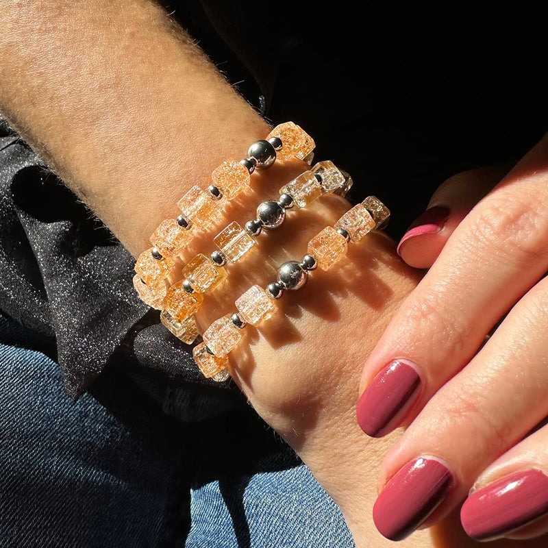 Lady Marmalade | Glitter Glass | Sugar Cube Bracelet