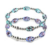Lunar Glass Bloom Bracelet 2-Set