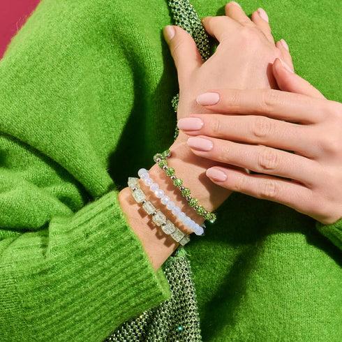 Palm Green | Crystal Kikiballa Bracelet