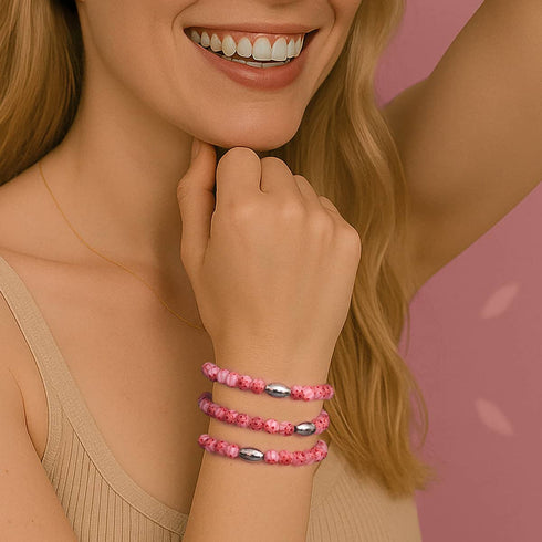 Dolce Amore | .925 Sterling Silver | Millefiori Bracelet