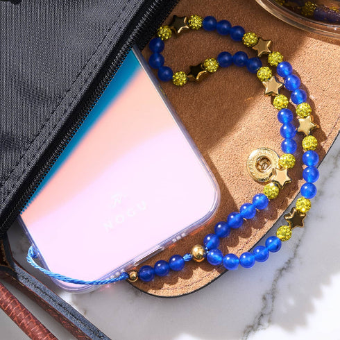 Starry Night | Blue x Gold | Phone Charm Strap