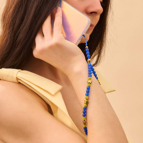 Starry Night | Blue x Gold | Phone Charm Strap