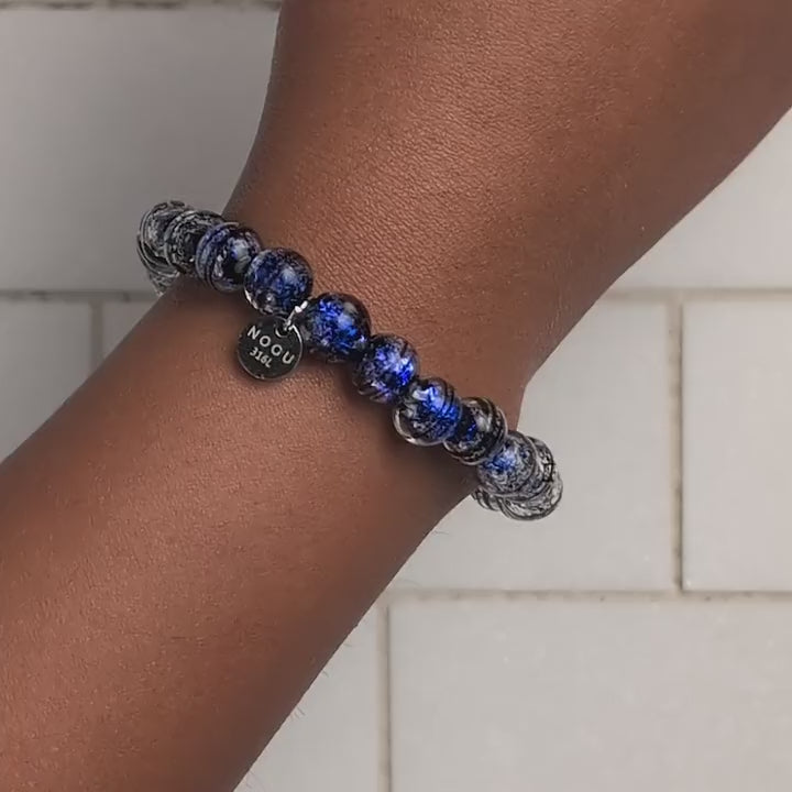 Midnight Sapphire | Firework Glass Orbit Bracelet– NOGU USA