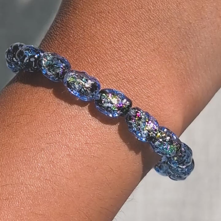 Topaz Potion | Firework Glass Micro Pebble Bracelet– NOGU USA