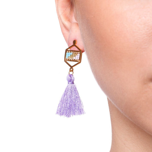 Laguna Niguel | 18k Gold | Boho Fringe Earrings