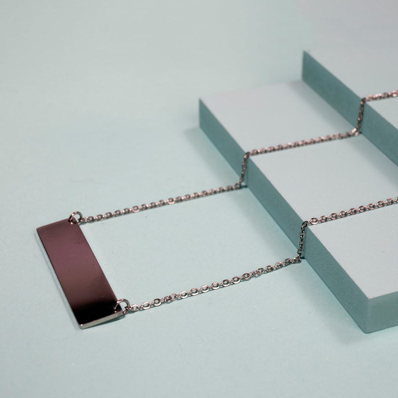 Minimalist Bar | Silver | Gilded Necklace