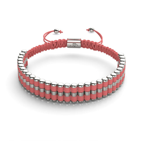 Coral | Silver | Amici Bracelet