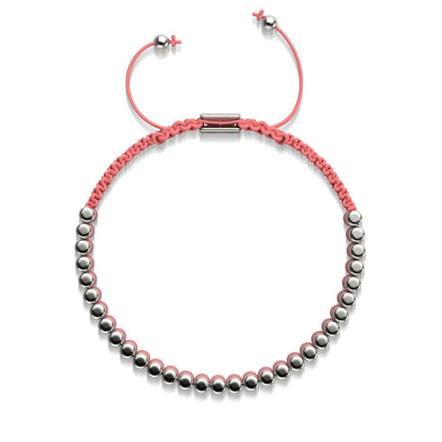 Coral | Silver | Amici Bracelet