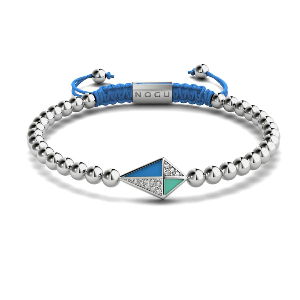 Kite | Silver & Blue | Enamel | Crystal Macrame Charmballa 
