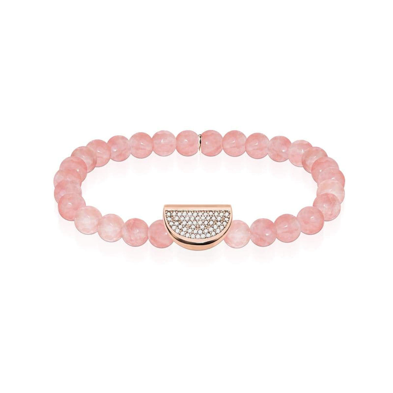 Juicy | 18k Rose Gold & Pink Apyrite | Crystal Melon