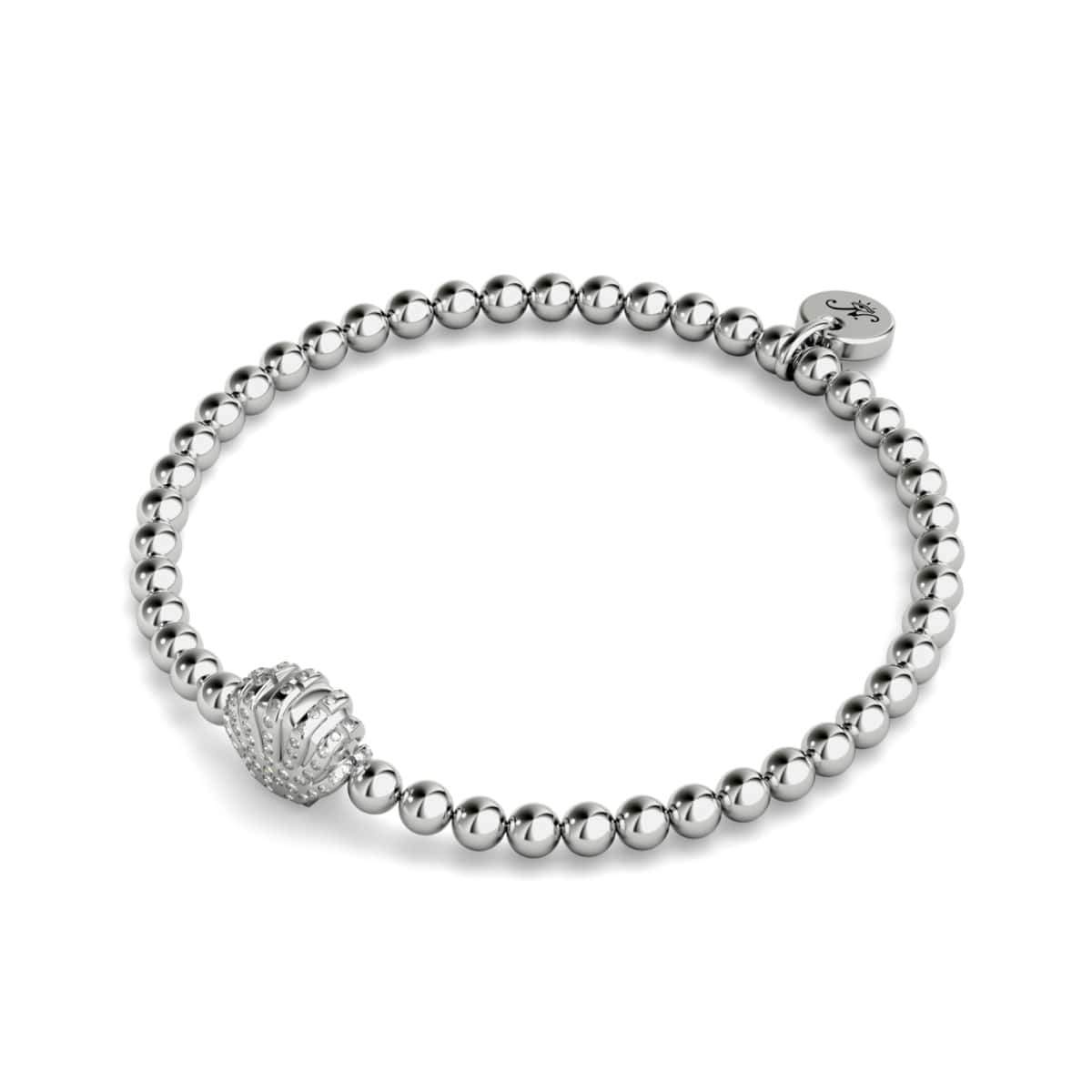 Playa | Silver | Crystal Sea Shell Charm Bracelet – NOGU.studio