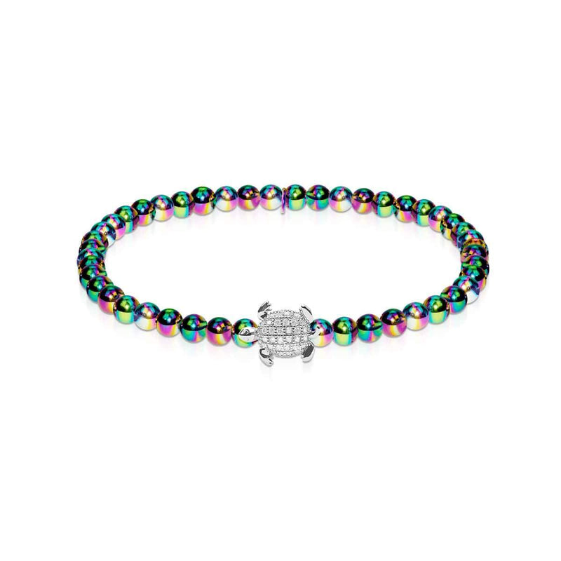 Tortuga | Unicorn Silver | Crystal Sea Turtle Bracelet
