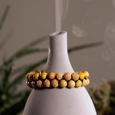 Coriander Oceanic Jasper | Gunmetal | Lava Rock Diffuser Bracelet