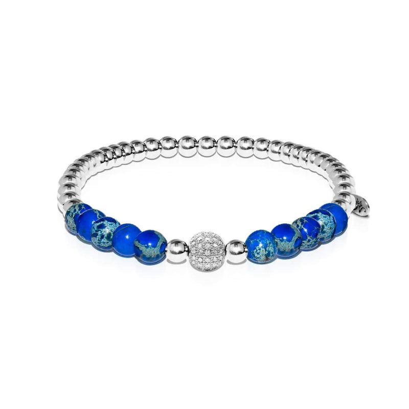 Atlantis | Silver | Crystal Sea Gemstone Bracelet