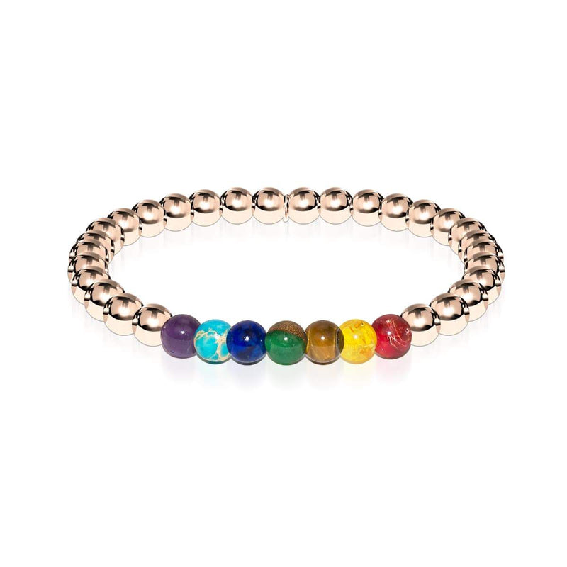 Chakra | 18k Rose Gold | Gemstone Expression Bracelet