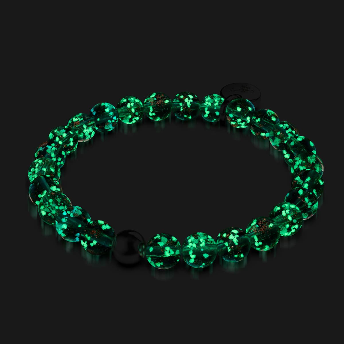 Lilac .925 Sterling Silver Firefly Glass Bracelet NOGU.studio