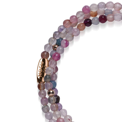 Rainbow Agate | .925 Sterling Rose Gold Vermeil | Gemstone Wrap