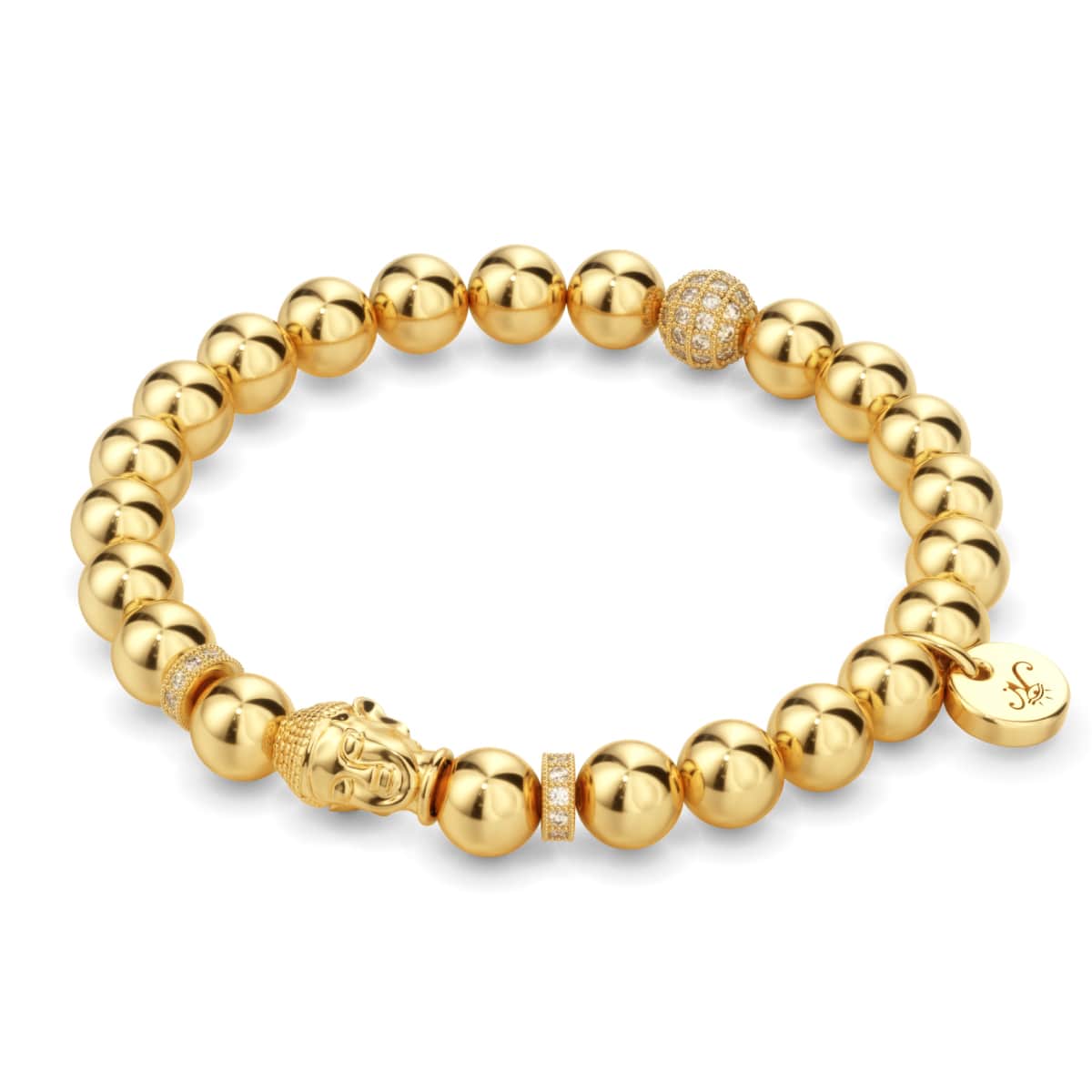Amazon.com: SISGEM Solid 18k Yellow Gold Bead Bracelet for Women, Real18  Karat Gold Jewelry Gifts for Her, (2.3 mm Wide Chain, 6.5-7.7 Inch):  Clothing, Shoes & Jewelry