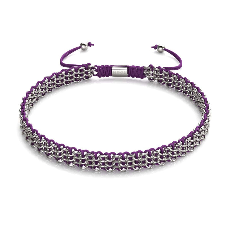 Purple x Silver | Kismet Links | Choker Necklace