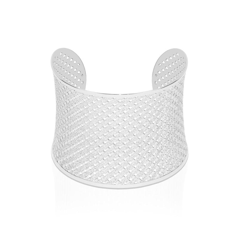 Metropolis | Silver | Laser Cut Cuff