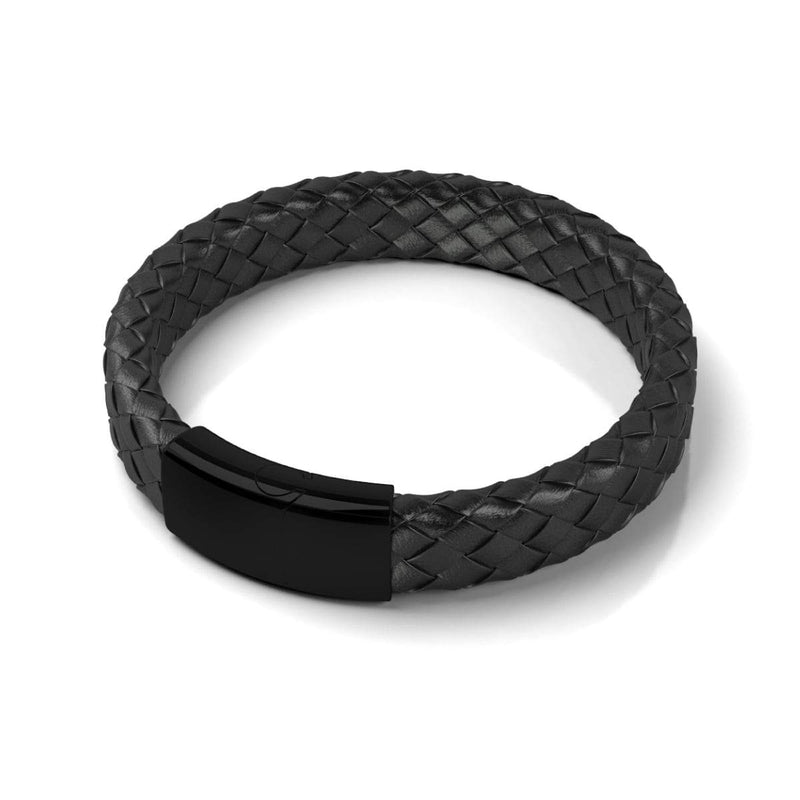 Gunmetal | Infinity Braid | Leather Bracelet
